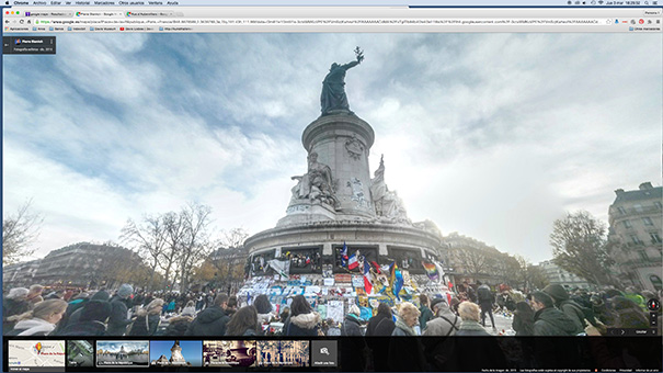 La Galerie Légitime 2.0: Place de la République by Google Maps