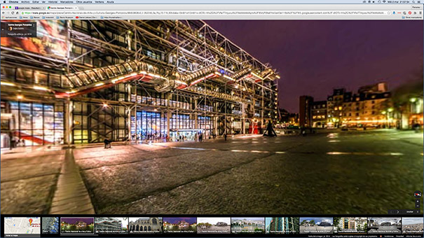 La Galerie Légitime 2.0: Beaubourg by Google Map